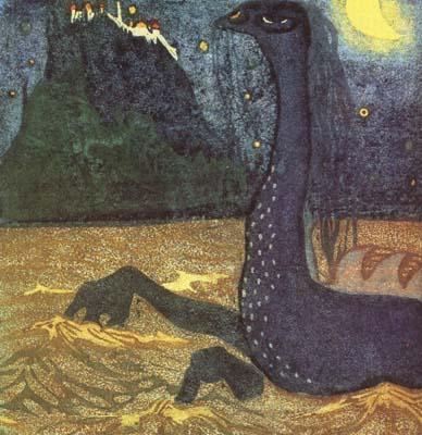Wassily Kandinsky Moonlit Night (mk19) oil painting image